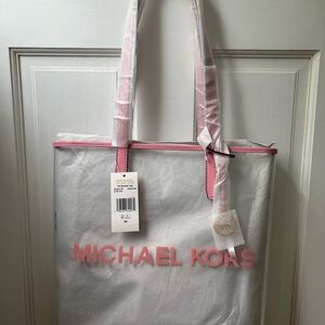Michael Kors Carnation Clear Handbag